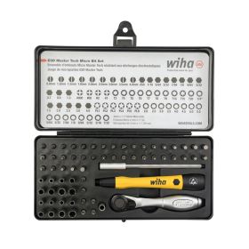 Wiha 65 Piece System 4 ESD Safe Master Technician's Ratchet and MicroBits Set 75965