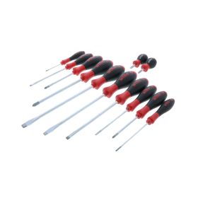 Wiha 12 Piece SoftFinish Slotted and Phillips Screwdriver Set 30297