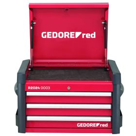 Gedore Tool chest WINGMAN, 3 drawers, red 3301696