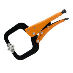 Grip-on 12in. Locking C-clamp Plier, With Swivel Pads, 3-1/8in. Jaw Opening 224-12