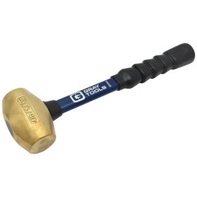 Gray Tools 4lb. Brass Hammer Fiberglass Super Grip Handle BRS4A