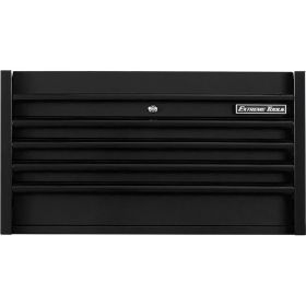 Extreme Tools DX Series 41in W x 25in D 4 Drawer Top Chest  100 lbs Slides  Matte Black with Black D