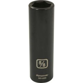 Dynamic Tools 1/2in. Drive 6 Point SAE 5/8in. Deep Length Impact Socket D014520