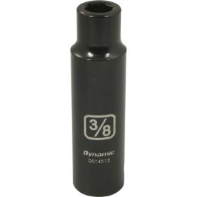 Dynamic Tools 1/2in. Drive 6 Point SAE 3/8in. Deep Length Impact Socket D014512