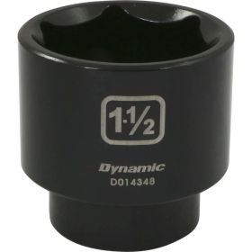 Dynamic Tools 1/2in. Drive 6 Point SAE 1-1/2in. Standard Length Impact Socket D014348