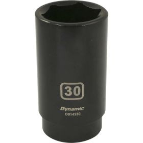 Dynamic Tools 1/2in. Drive 6 Point Metric 30mm Deep Length Impact Socket D014230