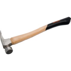 Dynamic Tools 25oz Framing Hammer Milled Face, Hickory Handle D041110