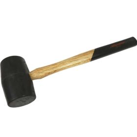 Dynamic Tools 1.5lb. Rubber Mallet, Hickory Handle D041001