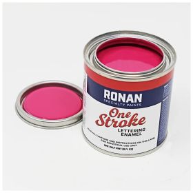 Ronan One Stroke Lettering Enamel Magenta Quarter Pint