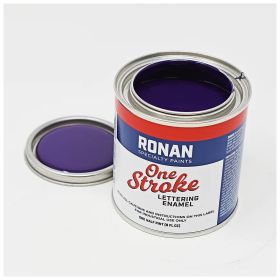 Ronan One Stroke Lettering Enamel Violet Quarter Pint