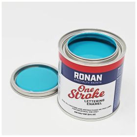 Ronan One Stroke Pin Striping Enamel Teal Quarter Pint