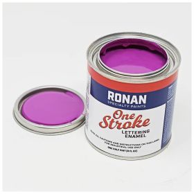 Ronan One Stroke Lettering Enamel Process Purple Quarter Pint