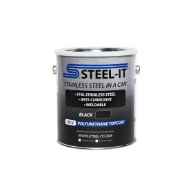 STEEL-IT 1012 Polyurethane Topcoat, Black 1 Gallon FGPA1012G