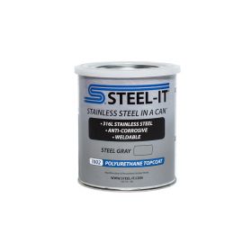 STEEL-IT 1002 Polyurethane Topcoat, Steel-Gray 1 Quart FGPA1002Q