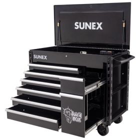 Sunex Tools JUIC'D Box 7 Drawer Powered Cart 8065PCBK