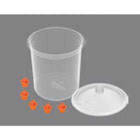 Devilbiss DeKups Evo 24 oz Cup - 200 Micron Lid 50 pc Kit 802224