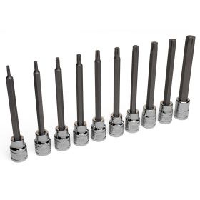 Eastwood 10 Piece 3/8 Inch Drive Long Torx Hex Bit Set