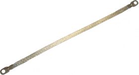 American Autowire GROUND STRAP - 18 in - medium duty 3/8 Inch bolt hole on both ends. 500656