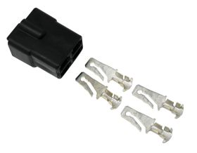 American Autowire CONNECTOR - male 4 way 56 series .25 blade with terminals. 500073
