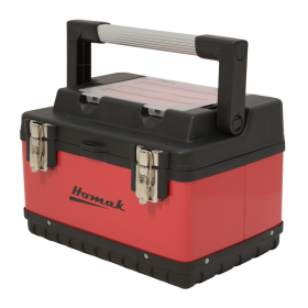 Homak 15 InchRed Metal & Plastic Hand-Carry w/ Aluminum Handle RD00115004