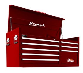 Homak 56 Inch H2Pro Series 8 Drw Top Chest - Red RD02056072