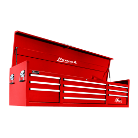 Homak 72 Inch H2Pro Series 10 Drw Top Chest - Red RD02010720