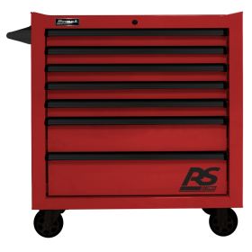 Homak 36 Inch RS PRO 7 DWR ROLLING CABINET-RED RD04036070