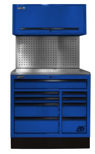Homak 41 InchCTS Set with Tool Board Back Splash - Blue BLCTS41002