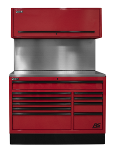 Homak 54 InchCTS Set with Solid Back Splash - Red RDCTS54001