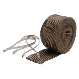 DEI Exhaust Wrap Kit - Pipe Wrap & Locking Tie - Titanium - 10123