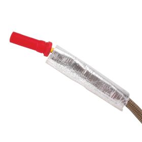 DEI Plug Wire Sheath - 3/4 Inch x 6 Inch - 4-pack - Aluminum  - 10409
