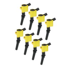ACCEL IGNITION COIL - SUPERCOIL - 1998-2008 FORD 4.6L/5.4L/6.8L 2-VALVE MODULAR ENGINES - YELLOW - 8-PACK 140032-8