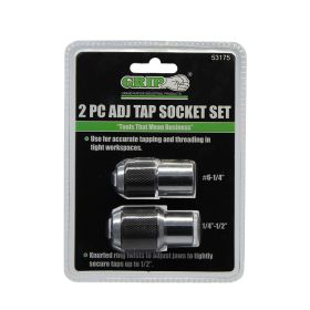 GRIP 2 Piece Adjustable Tap Sockets 53175