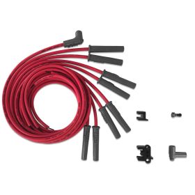 MSD Super Conductor Spark Plug Wire Set - Multi-Angle Plug - HEI Cap 31189