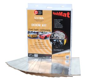 HushMat Door Kit - Silver Foil with Self-Adhesive Butyl-10 Sheets 12 Inchx12 Inch ea 10 sq ft 10201