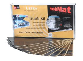 HushMat Trunk Kit - Stealth Black Foil with Self-Adhesive Butyl-10 Sheets 12 Inchx23 Inch ea 19 sq ft 10300