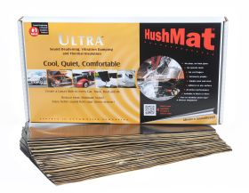 HushMat Bulk Kit - Stealth Black Foil with Self-Adhesive Butyl-30 Sheets 12 Inchx23 Inch ea 58 sq ft 10500