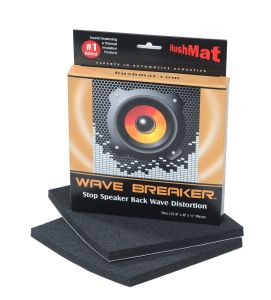 HushMat Wave Breaker Kit - Contains 2-8 Inchx8 Inchea Speaker Back Wave Deflecting Pads 82450