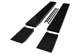 Titan Lifts 1000D Diamond Plated Side Extensions - Black SDML-1000D-SX-B