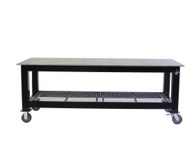 BADASS Workbench 4X8WELD-12WC 4FT X 8FT X 36 Inch TALL  WELDING TABLE WITH 1/2 Inch PLATE STEEL TOP & CASTERS  - 4X8WELD-12WC