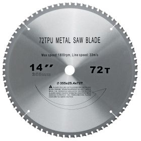 14" Dry Cut Metal Saw Replacement Blade 72 tooth