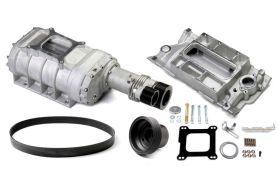 69-86 GM Small Block Weiand 177 Powercharger Kit - Long Nose - Satin 6512-1 