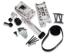 Ford Small Block Weiand 174 Powercharger Kit - Satin 77-174FSBP-1 