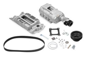 62-68 GM Small Block Weiand 177 Powercharger Kit - Short Nose - Satin 6505-1 