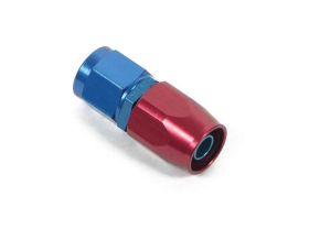 Earls Straight Swivel-Seal Hose End AN -6 - Red/Blue 800106ERL