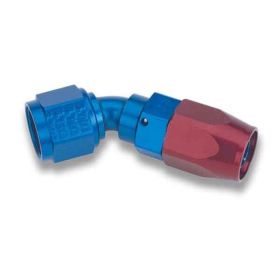 Earls 45 Degree Swivel-Seal Hose End AN -6 - Red/Blue 804606ERL