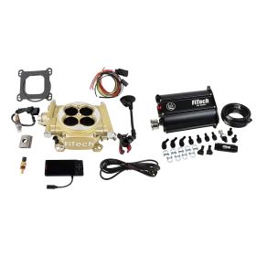 FiTech Easy Street 4 Barrel Kit - 600HP - Classic Gold - w/ Force Fuel System 35205