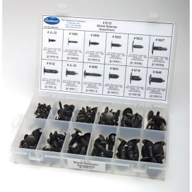 Black Nylon Retainer Assortment - 168pcs - Disco Automotive