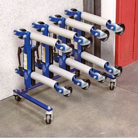 Eastwood Automotive Hydraulic Wheel Dolly 4 Piece Set with Storage Rack