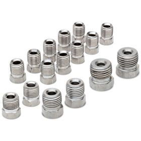 16pc Stainless Steel Fitting Set for 3/16 Tubing
